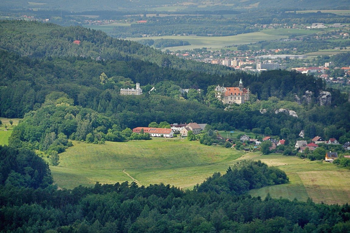 Pohled z věže Bába