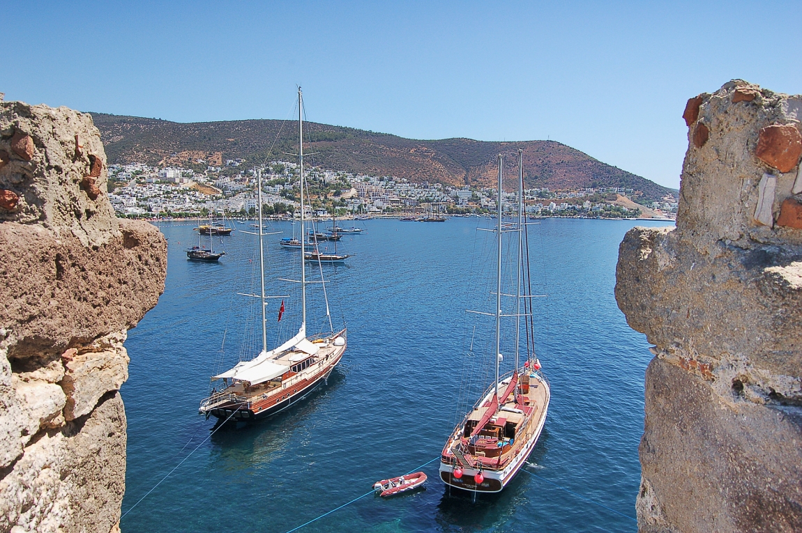 Bodrum - přístaviště ....pohled z hradu (2)